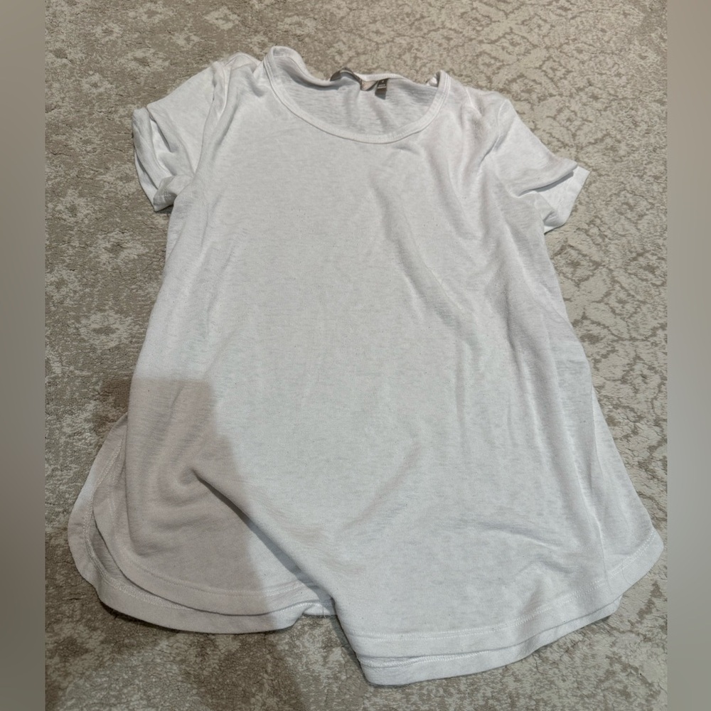 Athleta Plain White Tee